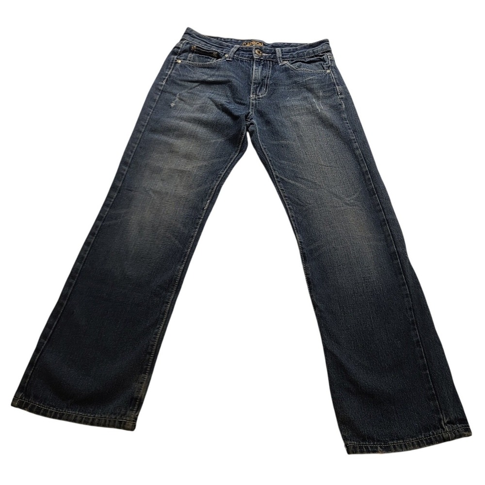 Carbon Men's Straight Leg Denim Jeans Blue Medium Wash 29x30 Cotton Five Pocket